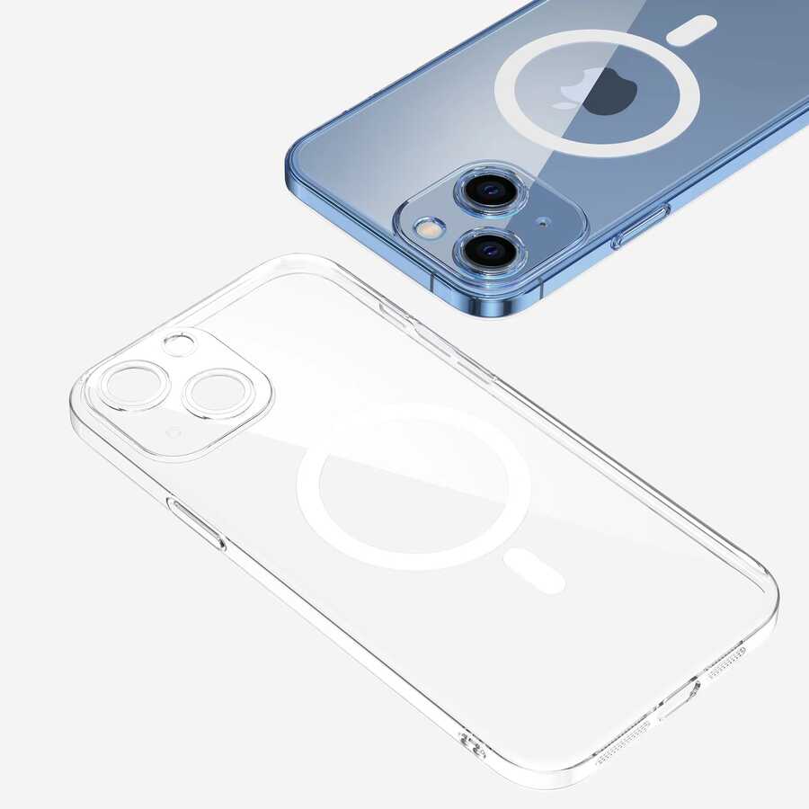 iPhone 14 Plus Kılıf Kamera Korumalı M-safe Sert PC Zore Porto Kılıf