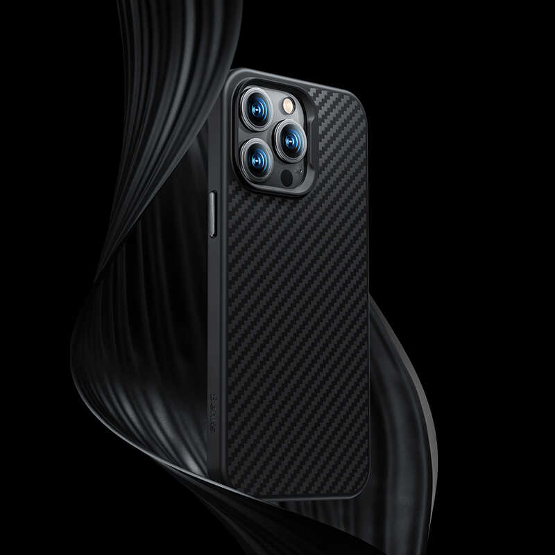 iPhone 14 Plus Kılıf Karbon Fiber Benks Civilian Aramid Protective Kılıf