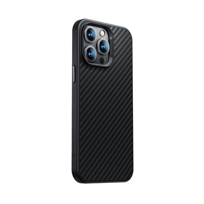 iPhone 14 Plus Kılıf Karbon Fiber M-safe Şarj Özellikli Benks Hybrid ArmorPro 1500D Kevlar Kılıf