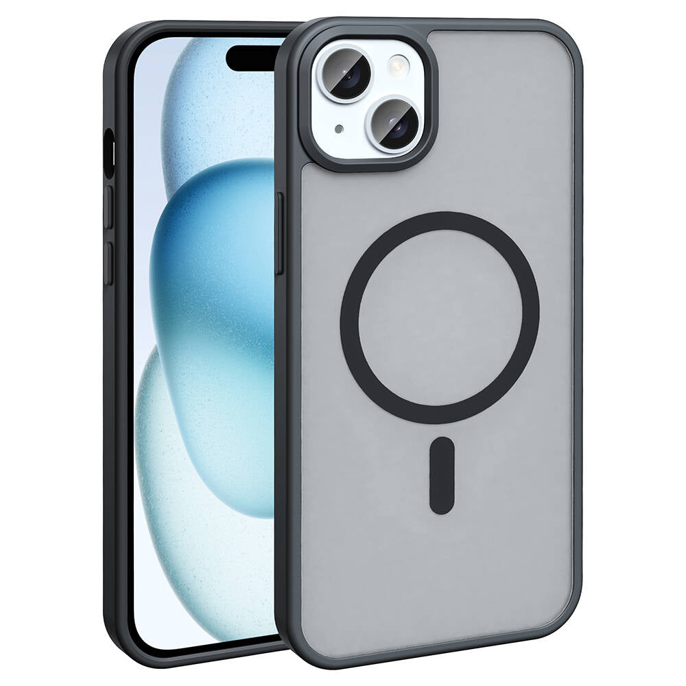 iPhone 14 Plus Kılıf M-safe Şarj Özellikli Mat Arka Yüzey Zore Sio Kılıf