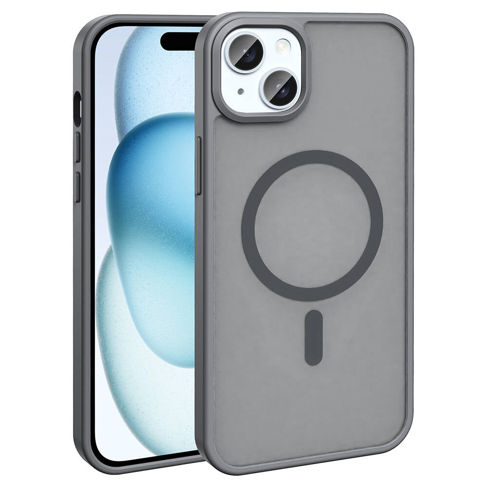 iPhone 14 Plus Kılıf M-safe Şarj Özellikli Mat Arka Yüzey Zore Sio Kılıf