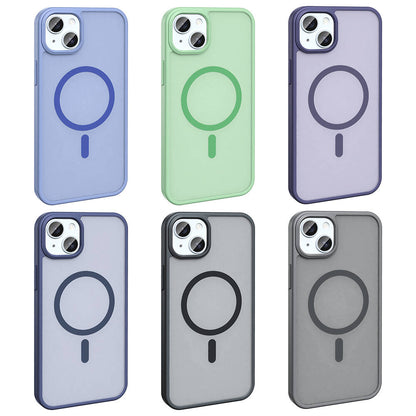 iPhone 14 Plus Kılıf M-safe Şarj Özellikli Mat Arka Yüzey Zore Sio Kılıf