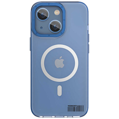iPhone 14 Plus Kılıf M-safe Şarj Özellikli Youngkit Coloured Glaze Serisi Kılıf