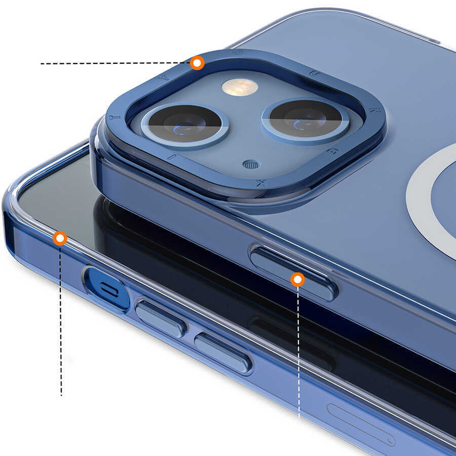 iPhone 14 Plus Kılıf M-safe Şarj Özellikli Youngkit Coloured Glaze Serisi Kılıf