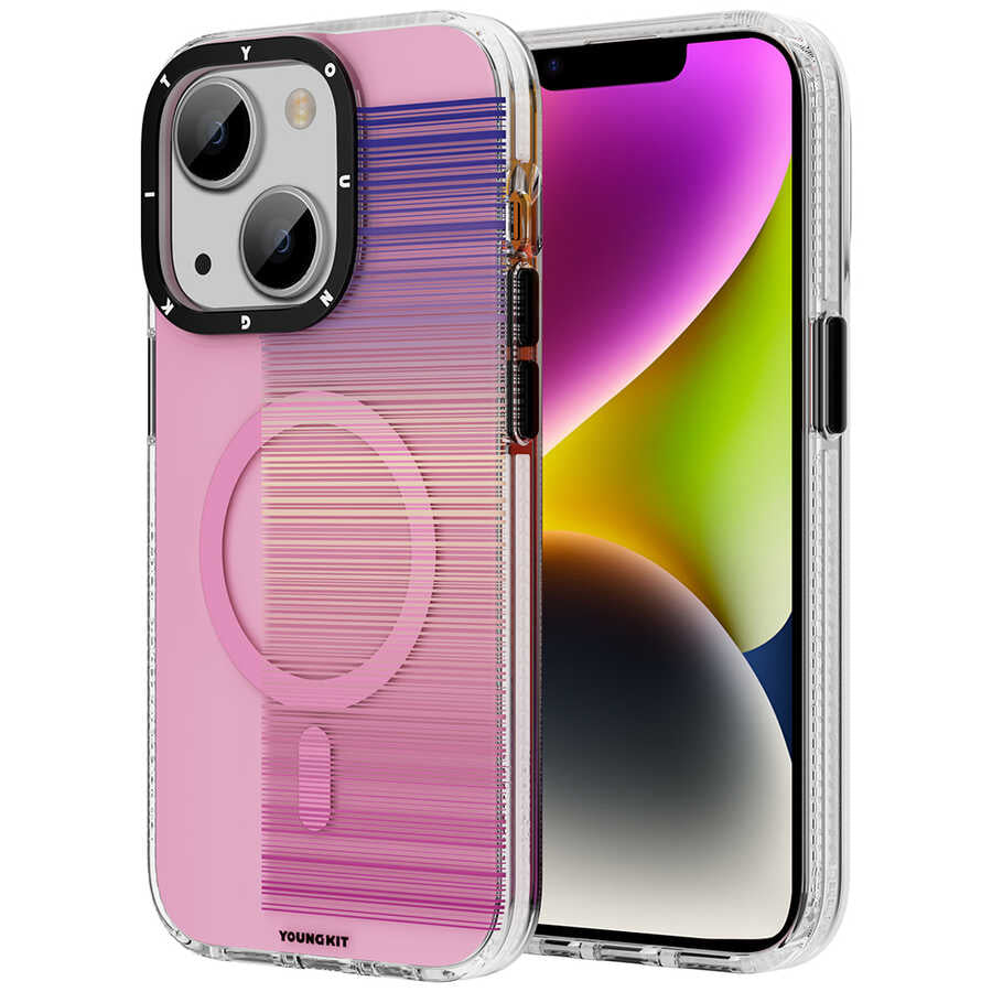 iPhone 14 Plus Kılıf M-safe Şarj Özellikli Youngkit Pure Serisi Kılıf