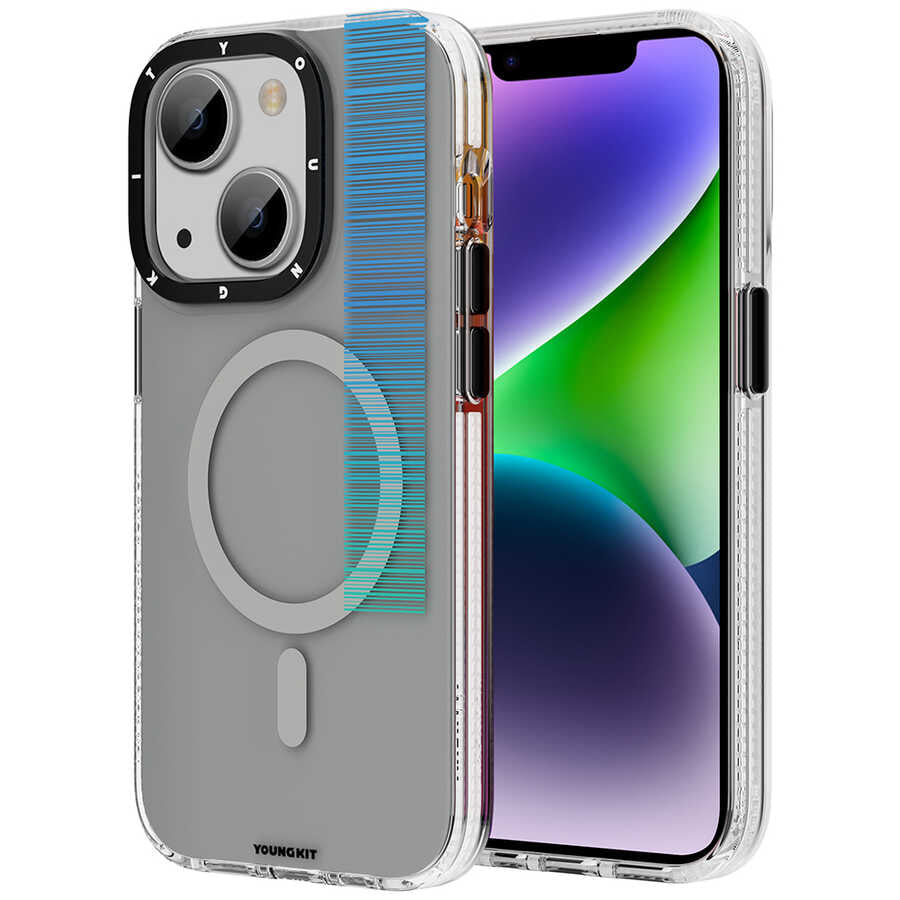 iPhone 14 Plus Kılıf M-safe Şarj Özellikli Youngkit Pure Serisi Kılıf