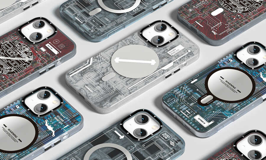 iPhone 14 Plus Kılıf M-safe Şarj Özellikli YoungKit Technology Serisi Kılıf