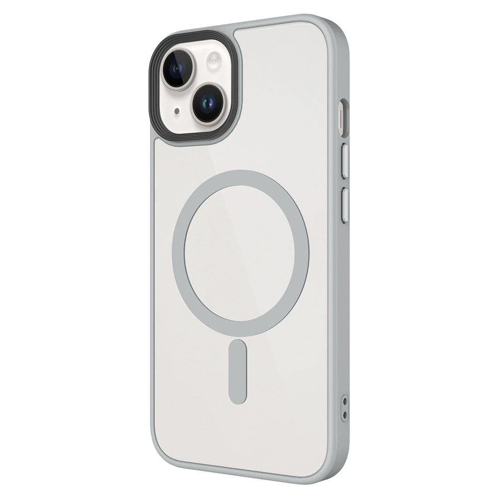 iPhone 14 Plus Kılıf Mat Arka Yüzey Wireless Şarj Özellikli Zore Flet M-safe Kılıf