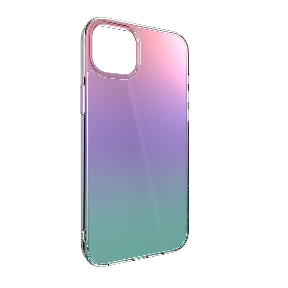 iPhone 14 Plus Kılıf Renk Geçişli Kenarları Şeffaf Tasarımlı Lisanslı Switcheasy Crush Plus Kılıf