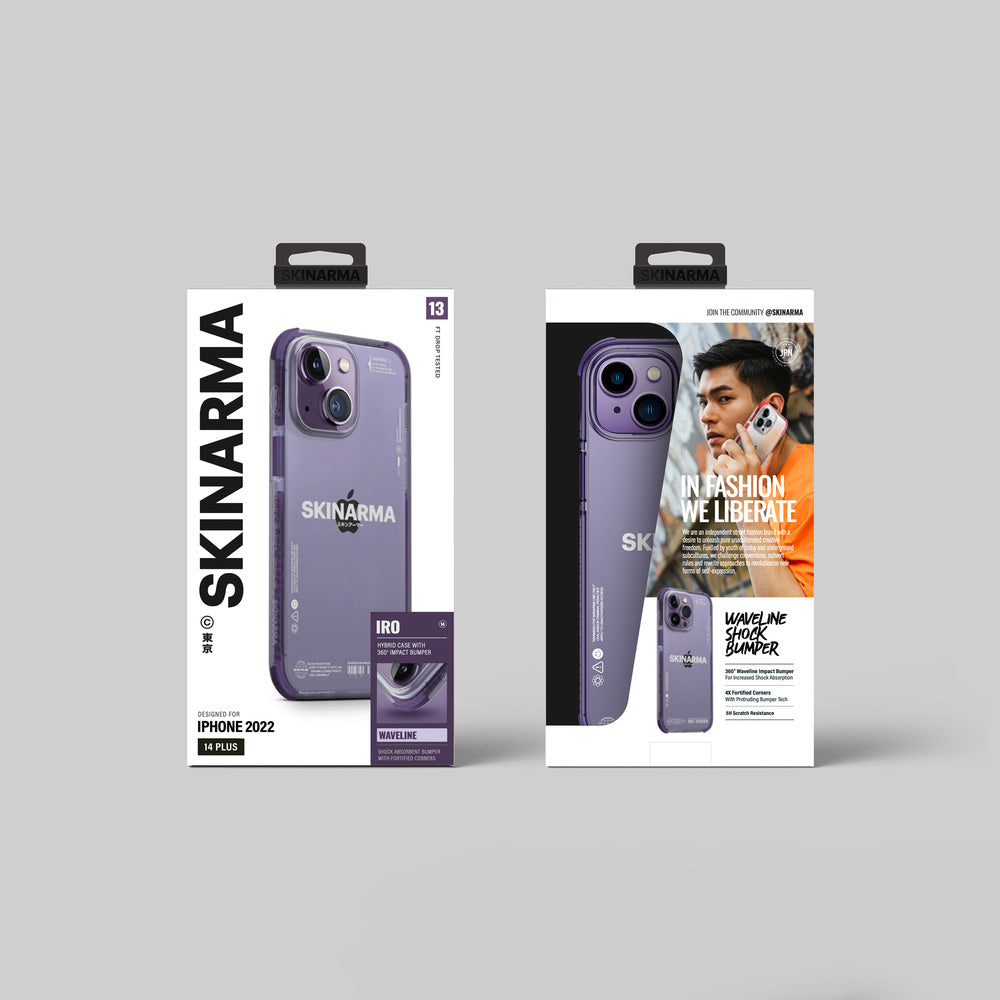 iPhone 14 Plus Kılıf SkinArma Şeffaf Airbag Tasarımlı Iro Kılıf