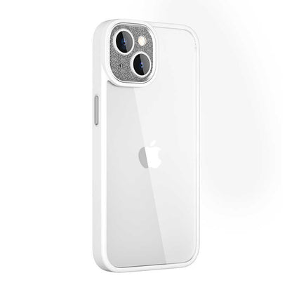 iPhone 14 Plus Kılıf Wiwu GCC-105 Lens Korumalı Renkli Kenar Arkası Şeffaf Multicolor Kılıf