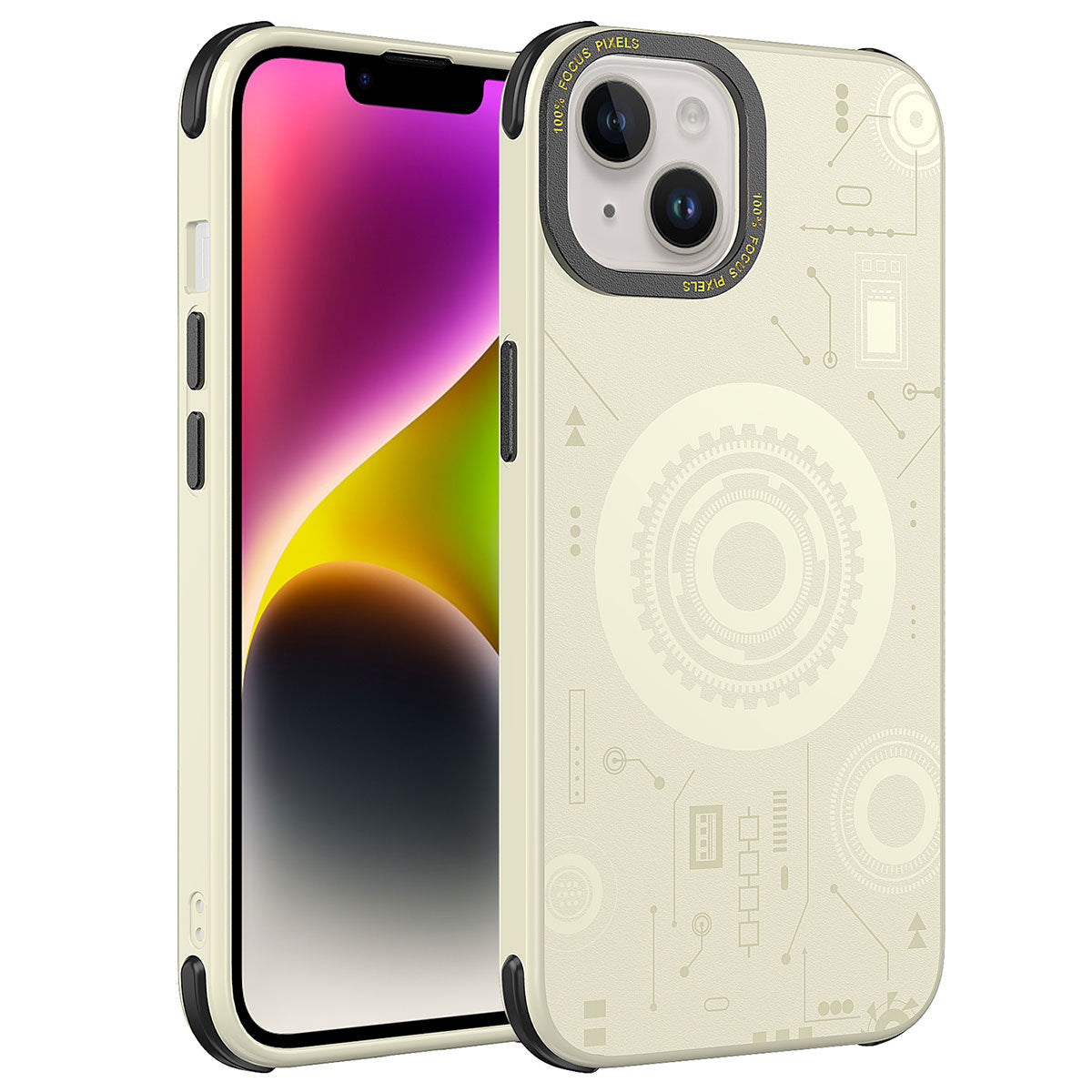 iPhone 14 Plus Kılıf Zore Wireless Şarj Özellikli Desenli Hot Kılıf