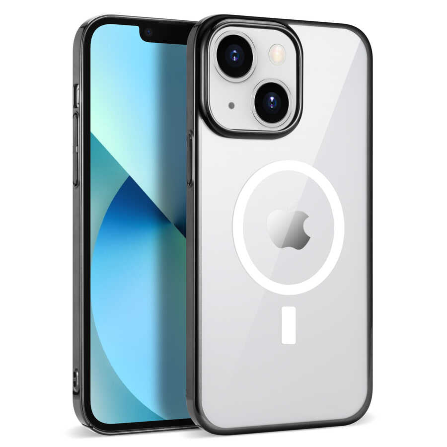 iPhone 14 Plus Kılıf Zore Wireless Şarj Özellikli Pixel M-safe Kılıf