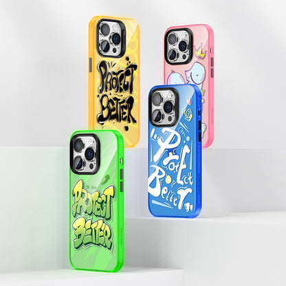 iPhone 14 Pro Kılıf Airbagli TPU Yazı Temalı Benks Dynamic New Kılıf