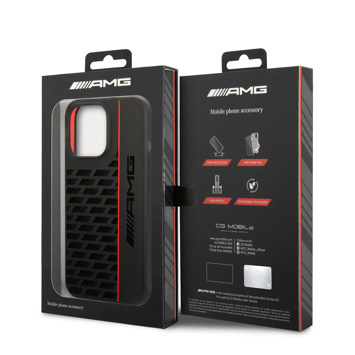 iPhone 14 Pro Kılıf AMG M-safe Şarj Özellikli Liquid Silikon Karbon Dizayn Kılıf