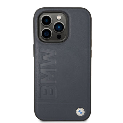 iPhone 14 Pro Kılıf BMW M-safe Şarj Özellikli Deri Sıcak Mühür Baskılı Logo Dizayn Kılıf