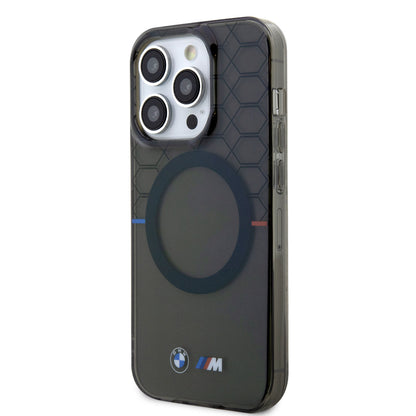 iPhone 14 Pro Kılıf BMW M-safe Şarj Özellikli Transparan M Dizayn Kılıf