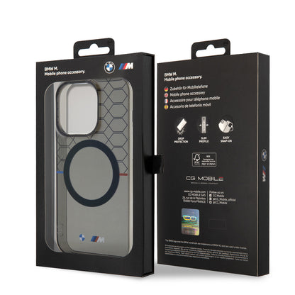 iPhone 14 Pro Kılıf BMW M-safe Şarj Özellikli Transparan M Dizayn Kılıf