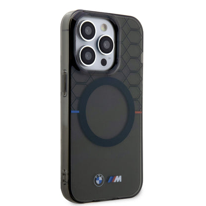 iPhone 14 Pro Kılıf BMW M-safe Şarj Özellikli Transparan M Dizayn Kılıf