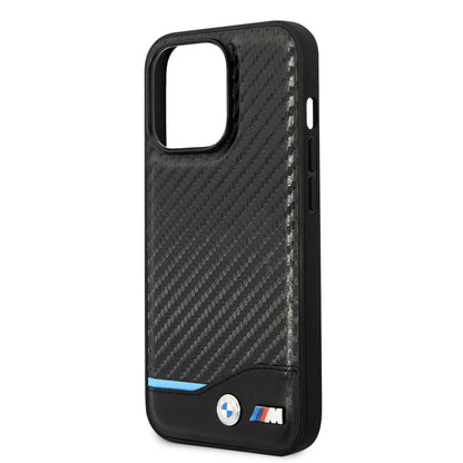 iPhone 14 Pro Kılıf BMW PU Deri Ve Karbon Dizayn Kılıf