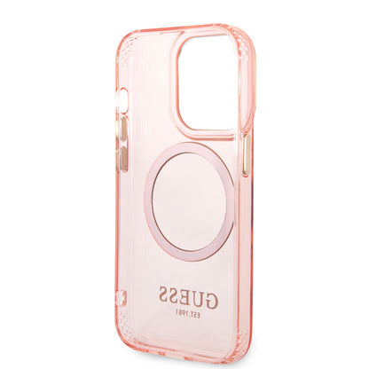 iPhone 14 Pro Kılıf GUESS M-safe Şarj Özellikli Airbagli Dizayn Kılıf