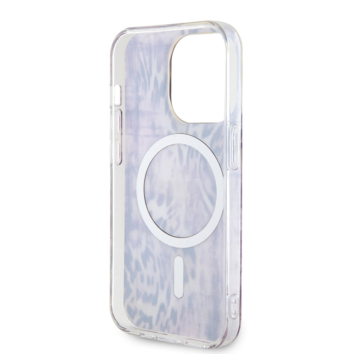 iPhone 14 Pro Kılıf GUESS M-safe Şarj Özellikli Leopar Desenli Kılıf