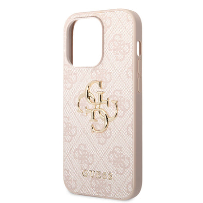 iPhone 14 Pro Kılıf Guess PU Deri Büyük Metal Logo Dizaynlı Kılıf