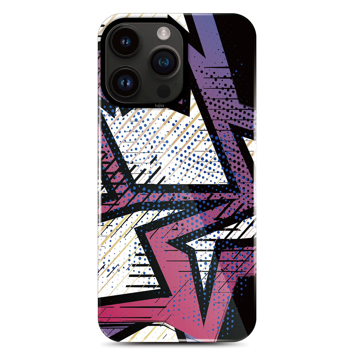iPhone 14 Pro Kılıf HD Desenli Kajsa Shield Plus Grafiti Serisi Kılıf