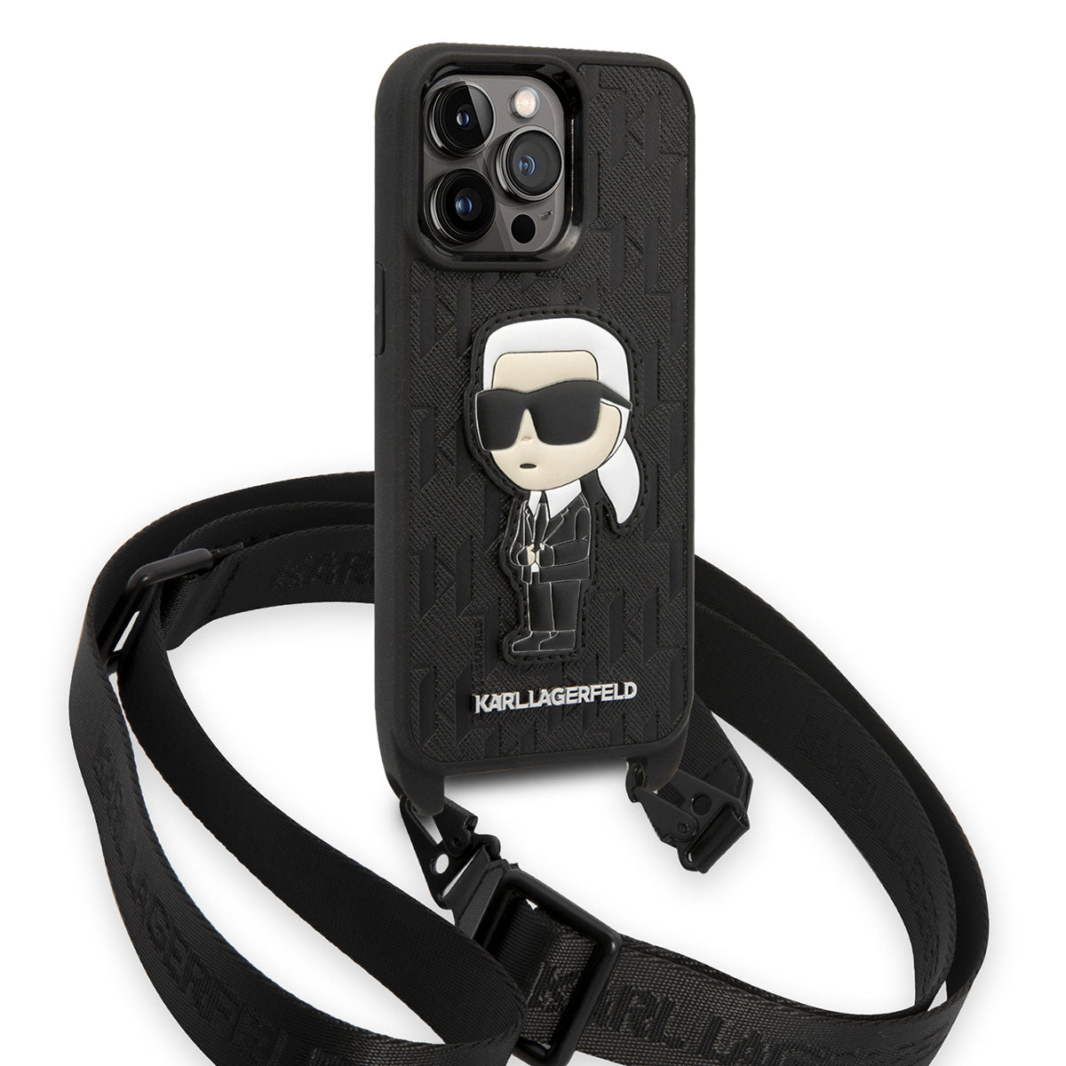 iPhone 14 Pro Kılıf Karl Lagerfeld Boyun Askılı Karl Dizayn Kılıf