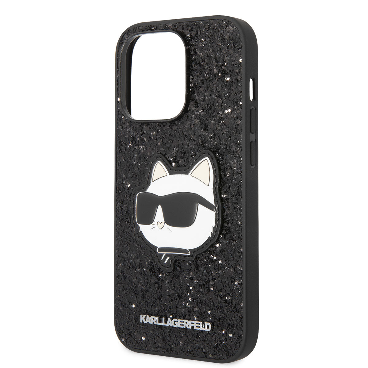 iPhone 14 Pro Kılıf Karl Lagerfeld Parlak Taşlı Choupette Dizayn Kılıf