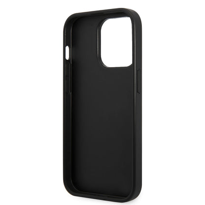 iPhone 14 Pro Kılıf Karl Lagerfeld PU Suni Deri Logolu Dizayn Kılıf