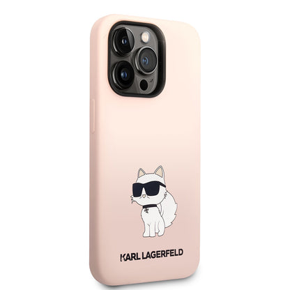 iPhone 14 Pro Kılıf Karl Lagerfeld Silikon Choupette Dizayn Kılıf