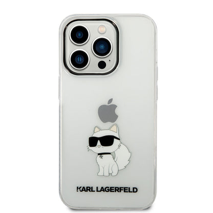 iPhone 14 Pro Kılıf Karl Lagerfeld Transparan Choupette Dizayn Kılıf
