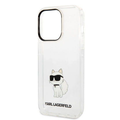 iPhone 14 Pro Kılıf Karl Lagerfeld Transparan Choupette Dizayn Kılıf