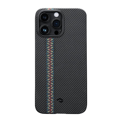 iPhone 14 Pro Kılıf M-safe Şarj Özellikli 600D Aramid Fiber Pitaka Tactile Woven Orchestra Serisi Rhapsody Kılıf
