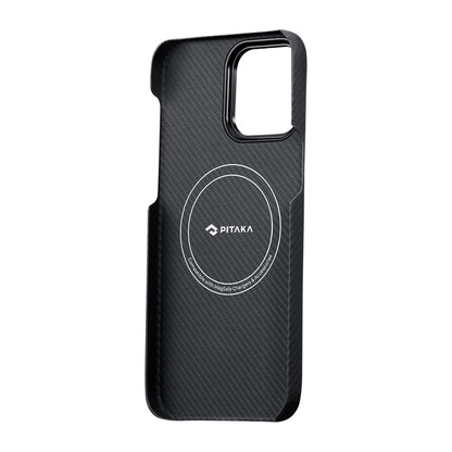 iPhone 14 Pro Kılıf M-safe Şarj Özellikli 600D Aramid Fiber Pitaka Tactile Woven Orchestra Serisi Rhapsody Kılıf