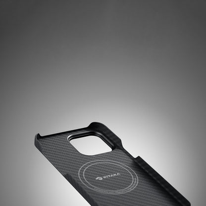 iPhone 14 Pro Kılıf M-safe Şarj Özellikli 600D Aramid Fiber Pitaka Tactile Woven Orchestra Serisi Rhapsody Kılıf