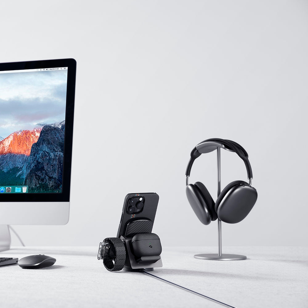 iPhone 14 Pro Kılıf M-safe Şarj Özellikli 600D Aramid Fiber Pitaka Tactile Woven Orchestra Serisi Rhapsody Kılıf