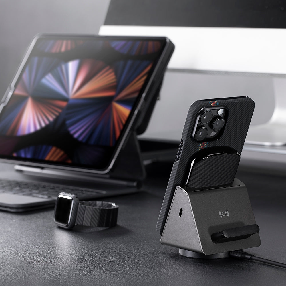 iPhone 14 Pro Kılıf M-safe Şarj Özellikli 600D Aramid Fiber Pitaka Tactile Woven Orchestra Serisi Rhapsody Kılıf