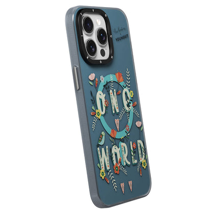 iPhone 14 Pro Kılıf M-safe Şarj Özellikli Bee Brown Tasarımlı Youngkit Colorful Life Serisi Kılıf