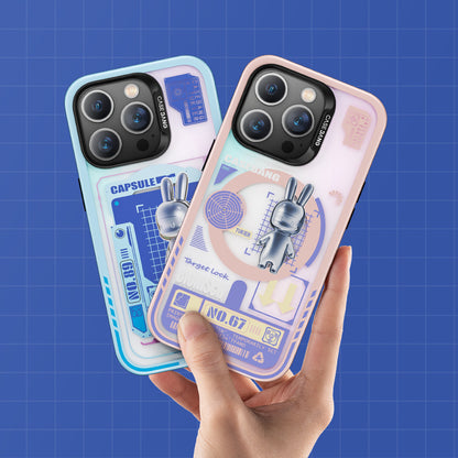 iPhone 14 Pro Kılıf M-safe Şarj Özellikli Benks Casebang Rabbit Kılıf