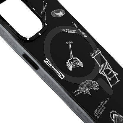 iPhone 14 Pro Kılıf M-safe Şarj Özellikli Desenli Youngkit Plaything Serisi Kılıf