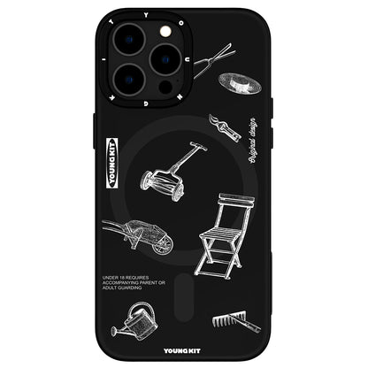 iPhone 14 Pro Kılıf M-safe Şarj Özellikli Desenli Youngkit Plaything Serisi Kılıf