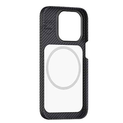 iPhone 14 Pro Kılıf M-safe Şarj Özellikli Karbon Fiber Benks MFM Lisanslı 600D Essential Kevlar Kılıf