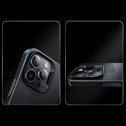 iPhone 14 Pro Kılıf M-safe Şarj Özellikli Karbon Fiber Benks Montage ArmorAir Kevlar Kılıf