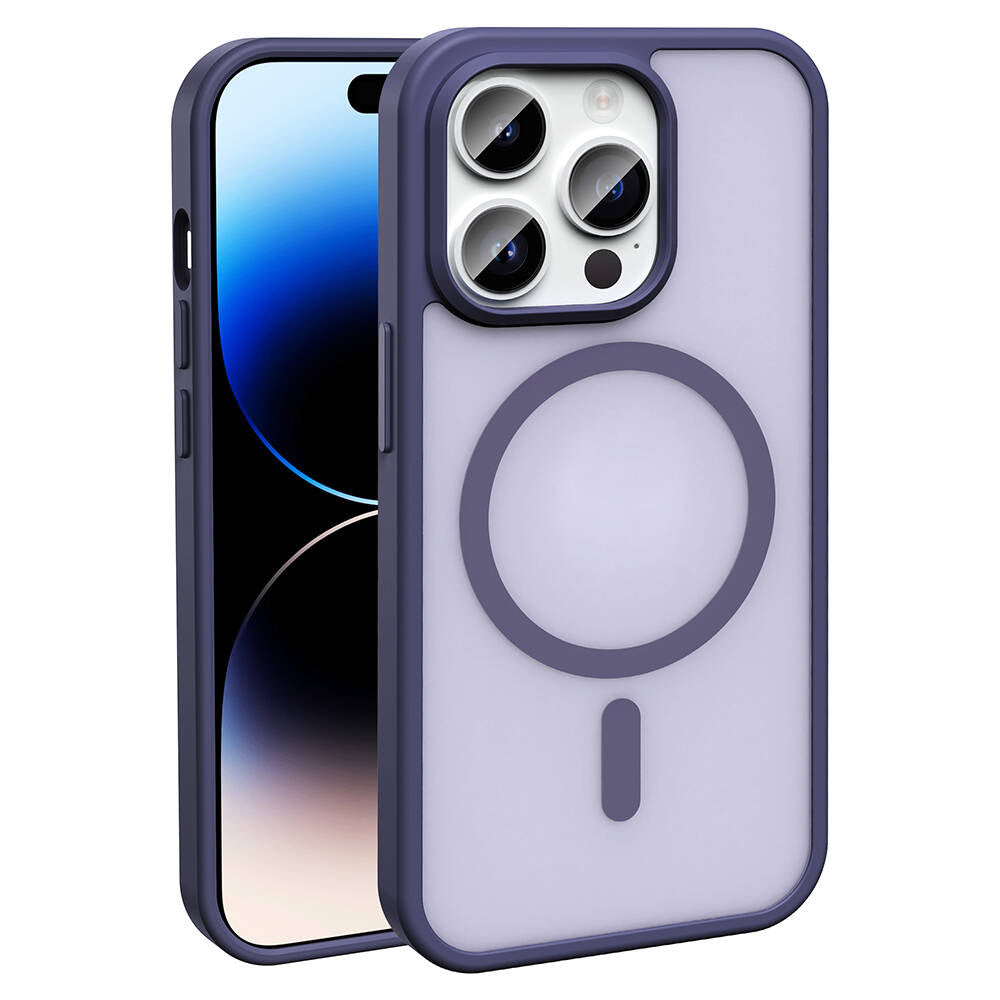 iPhone 14 Pro Kılıf M-safe Şarj Özellikli Mat Arka Yüzey Zore Sio Kılıf