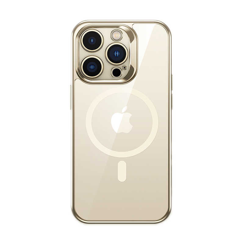 iPhone 14 Pro Kılıf M-safe Şarj Özellikli Premium Cam Arka Yüzey Benks Electroplated Kılıf