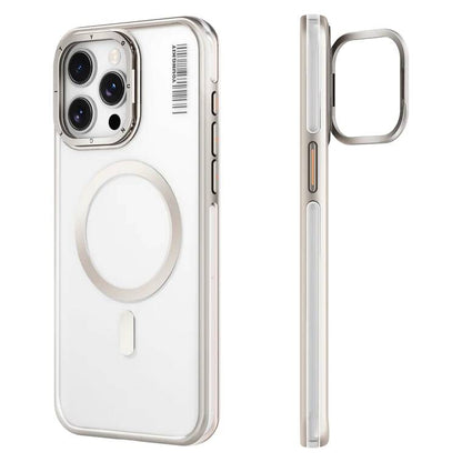 iPhone 14 Pro Kılıf M-safe Şarj Özellikli Sararma Önleyici Youngkit Crystal Grid Kılıf