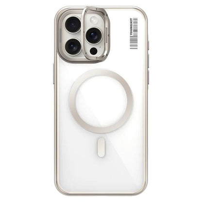 iPhone 14 Pro Kılıf M-safe Şarj Özellikli Sararma Önleyici Youngkit Crystal Grid Kılıf