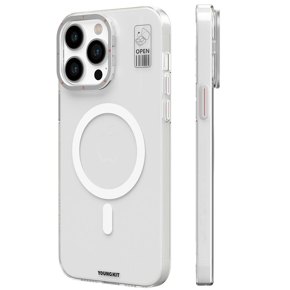 iPhone 14 Pro Kılıf M-safe Şarj Özellikli Standlı YoungKit Hermit Bracket Serisi Kılıf